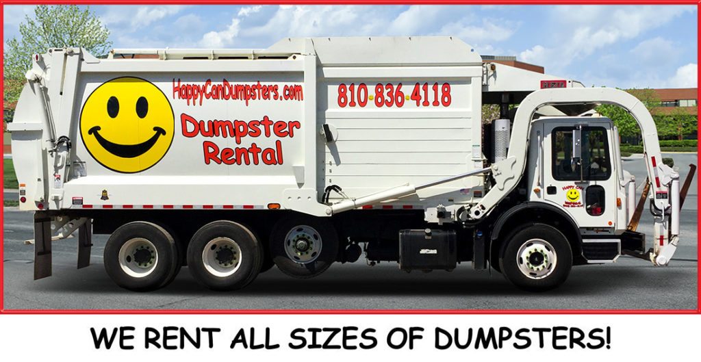 Dumpster Rental & Waste Disposal Flint, Davison & Fenton, MI Happy